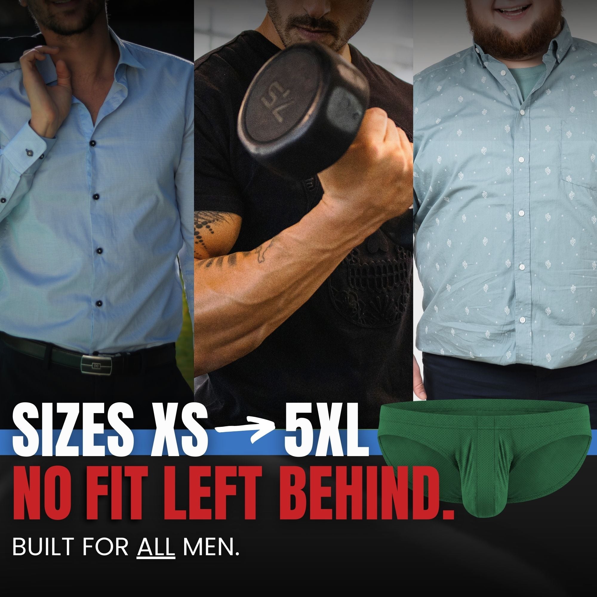 Nylon 0in Low-Rise Bikini Briefs No Fly 3pk Crimson/Green/Bone