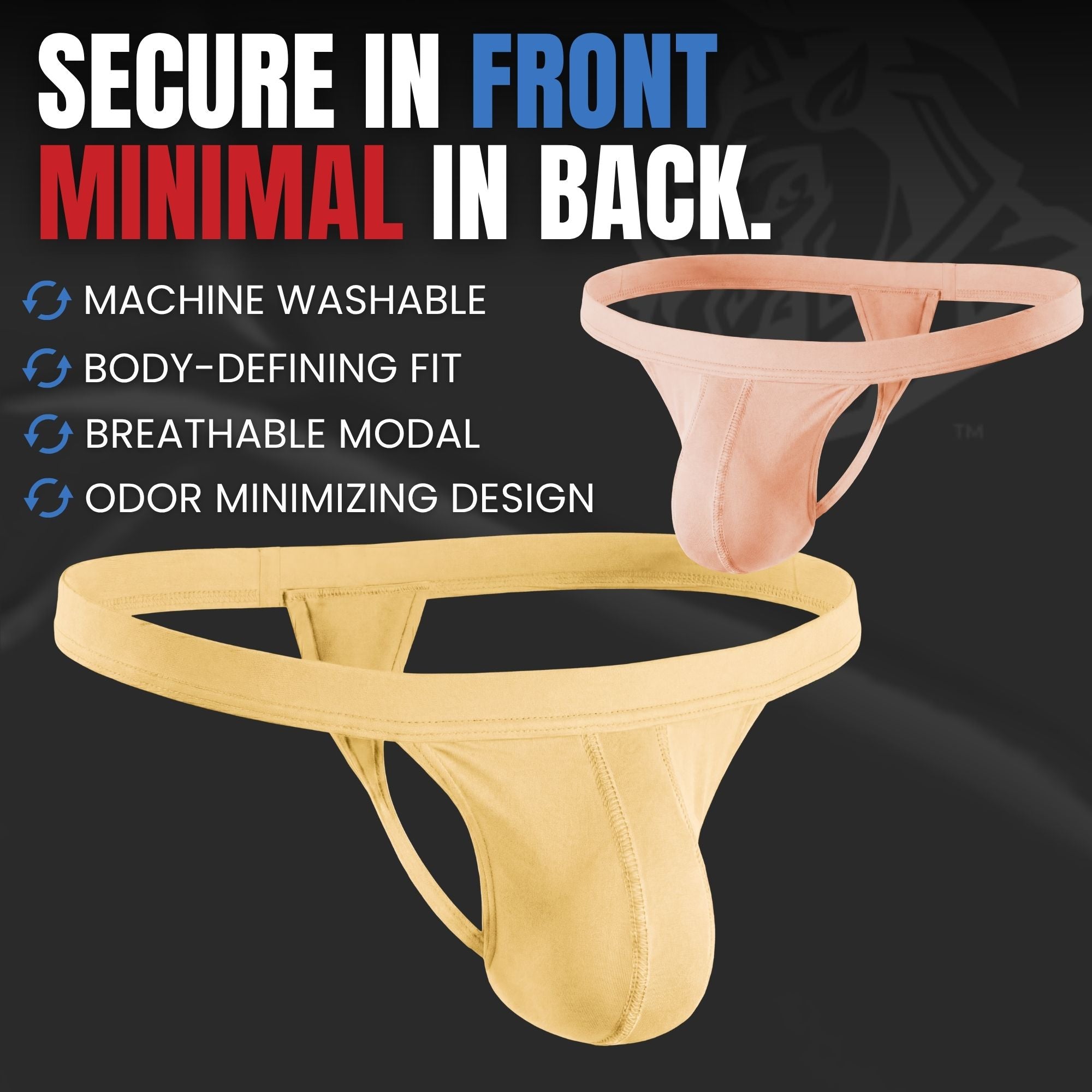 Modal 0in Thong No Fly 3pk Lemon Icing/Nimbus Cloud/Peach Dust