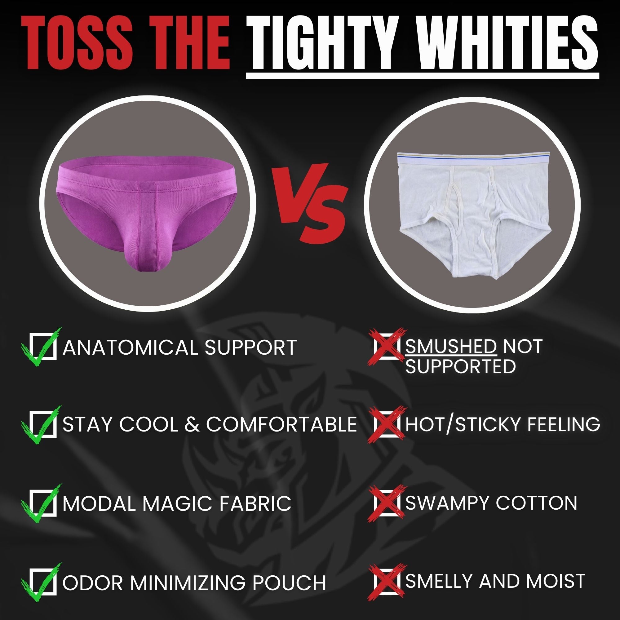 Modal 0in Ares Ascent Low-Rise Bikini Briefs No Fly 3pk Light Red/Mulberry/Sky Blue