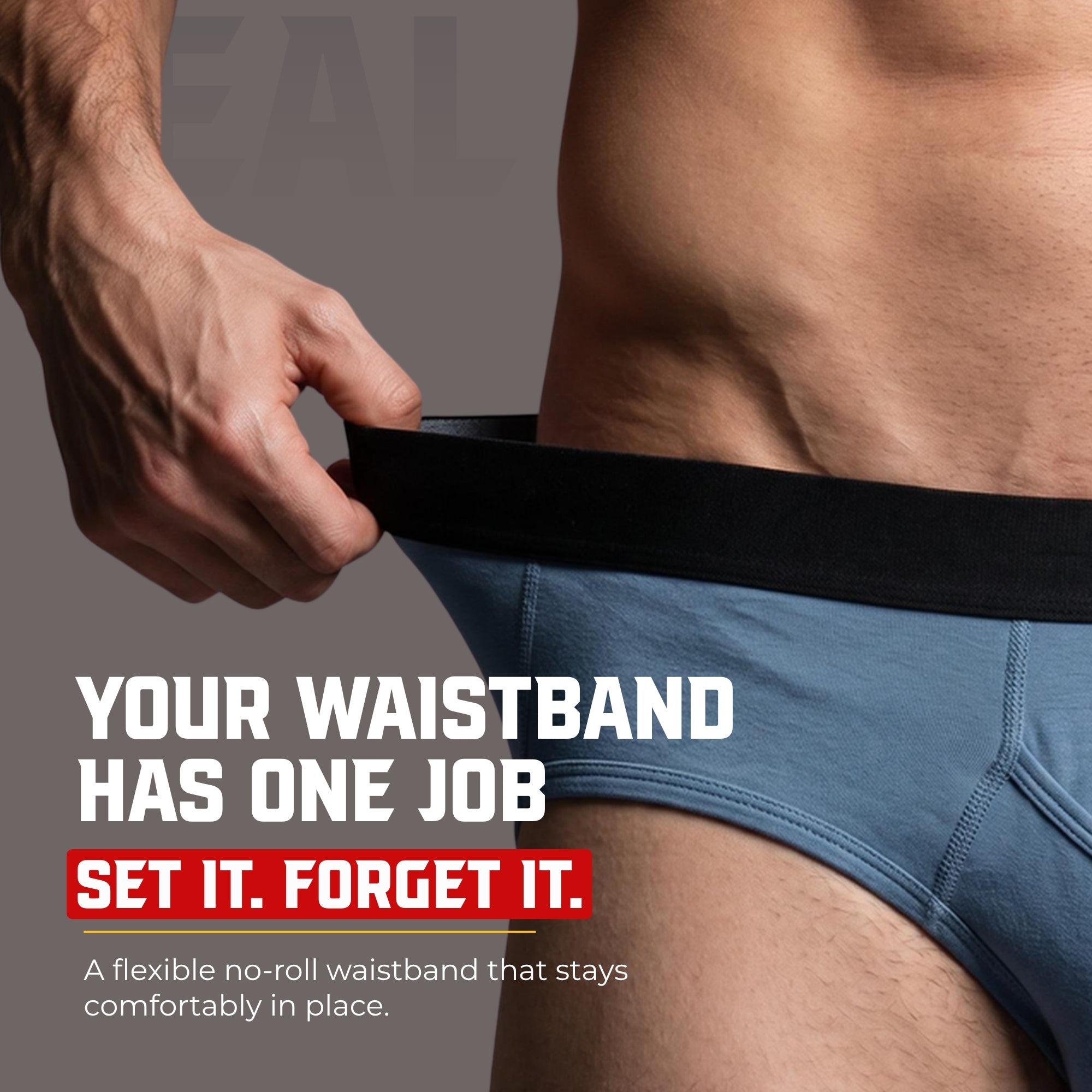 Bamboo 0in Briefs V-Fly 4pk Black/Black/Blue/Gray