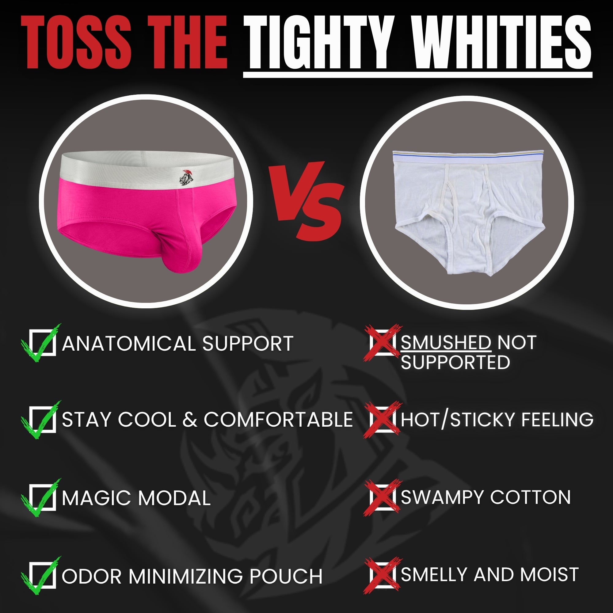 Modal 0in Briefs No Fly 3pk Pink/Purple/Turquoise