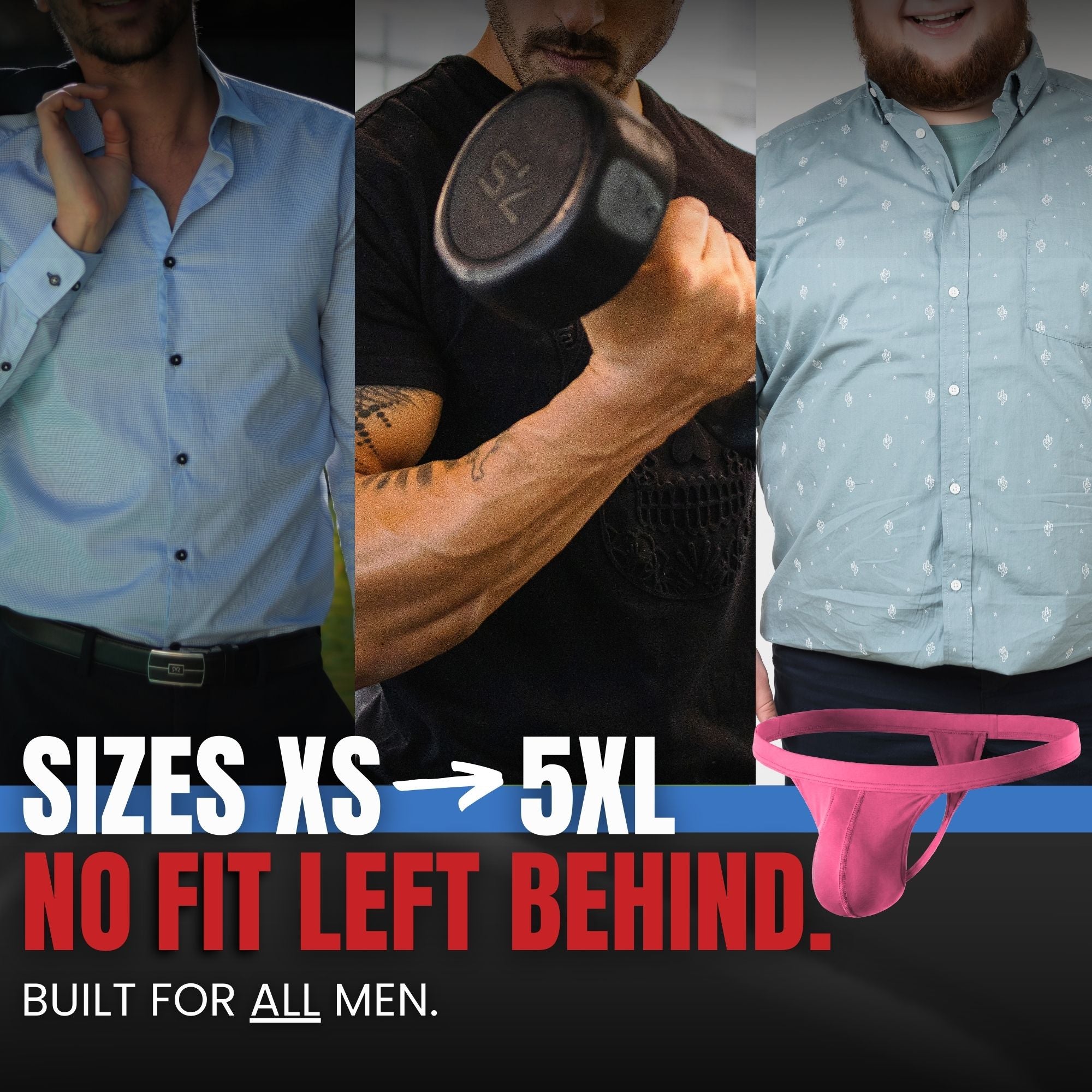 Modal 0in Thong No Fly 3pk Light Red/Sky Blue/Mulberry