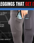 Nylon 28in Leggings Leggings No Fly 2pk Black/Blue