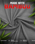 Bamboo 7in Boxer Briefs No Fly 2pk Black/Gray