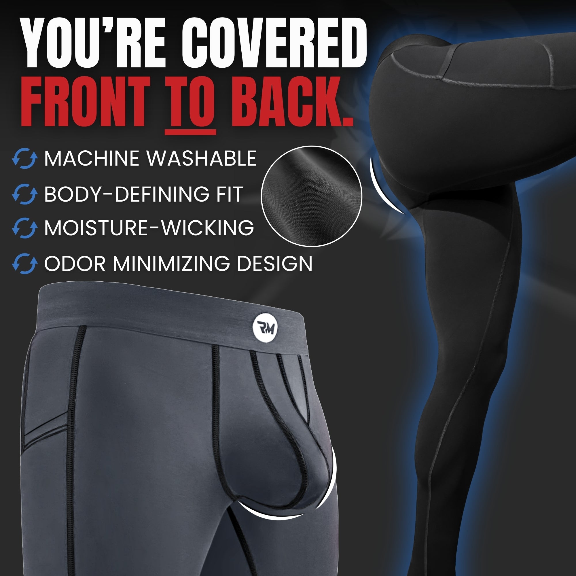 Nylon 28in Leggings No Fly 1pk Gray - Black Stitch