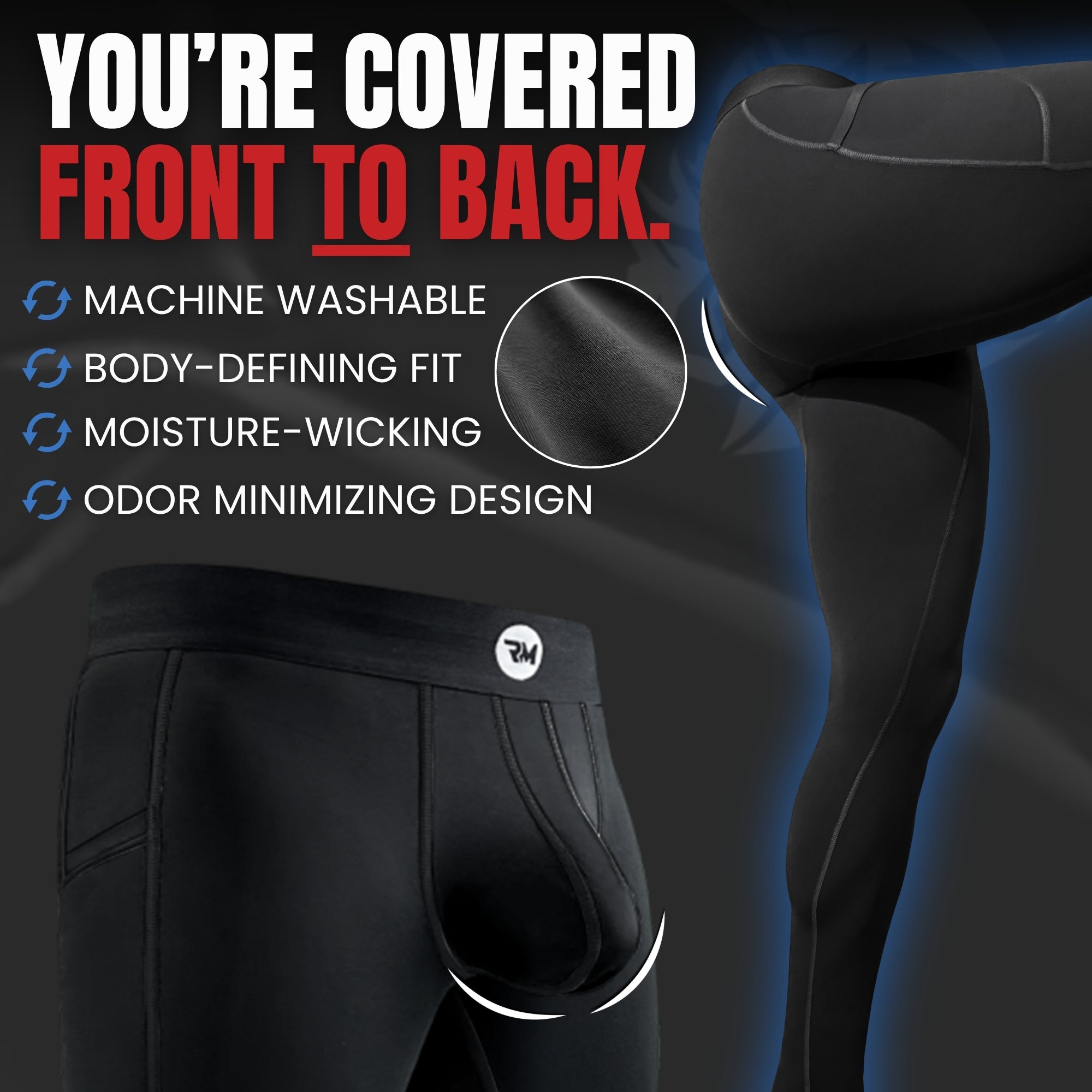 Nylon 28in Leggings No Fly 2pk Black