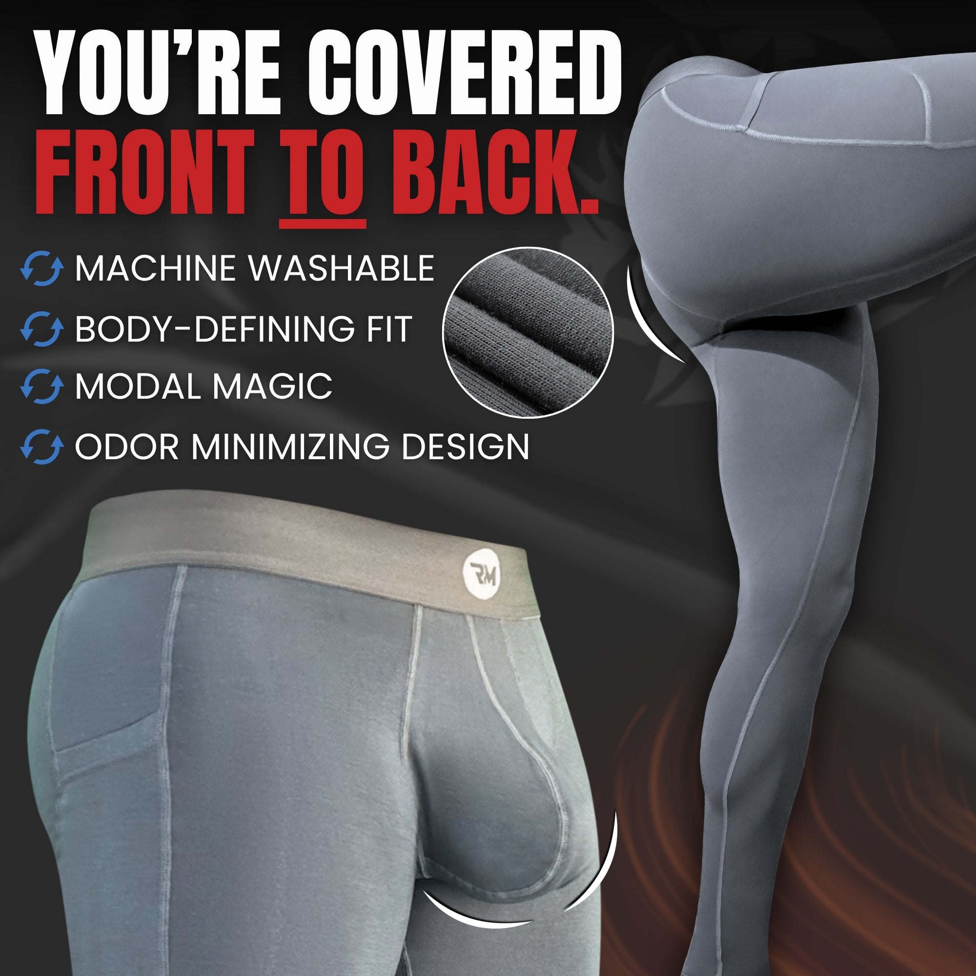 Modal 28in Leggings No Fly 1pk Gray