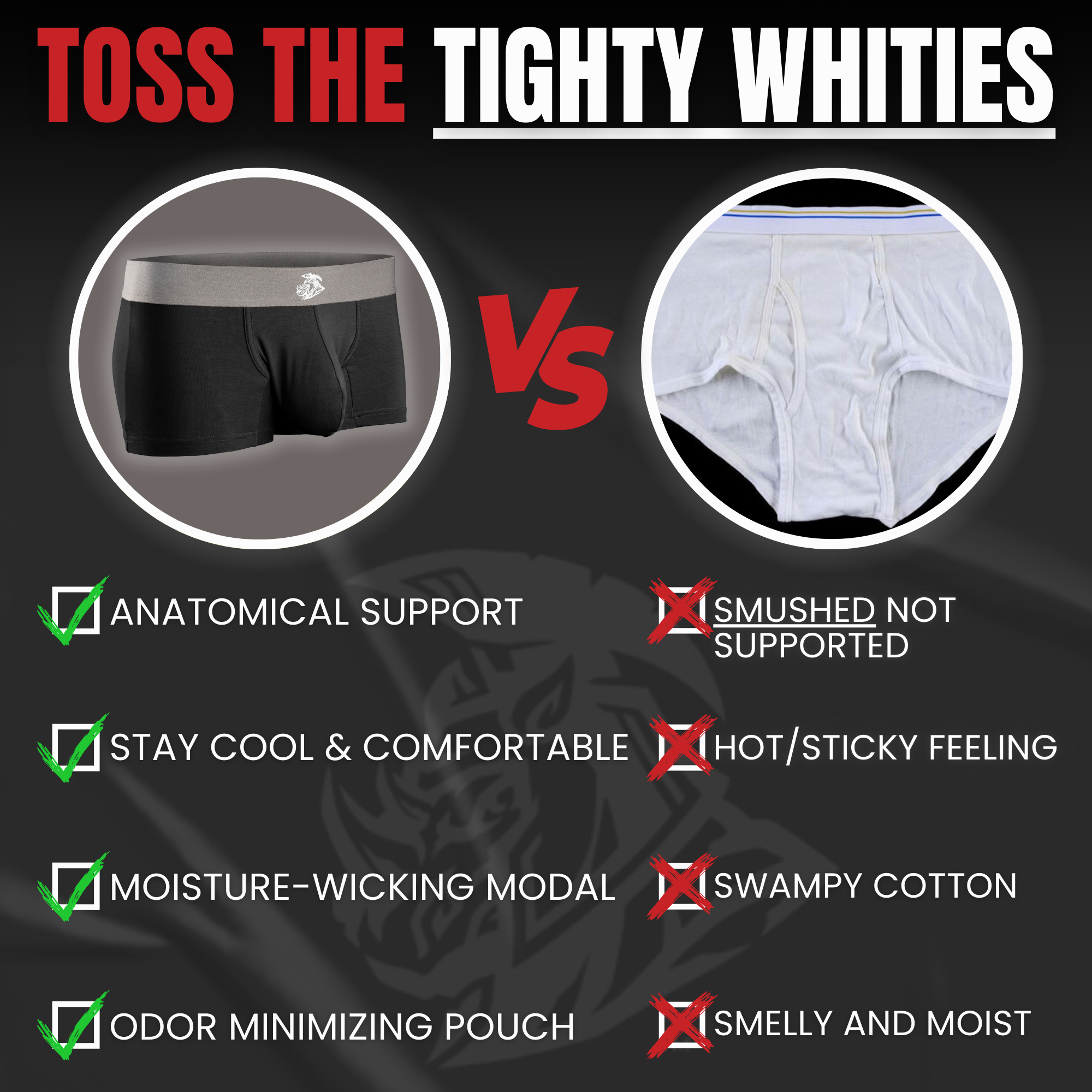 Modal 3in Boxer Briefs No Fly 1pk Black