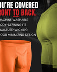 Modal 7in Boxer Briefs V-Fly 3pk Brown/Olive Green/Orange