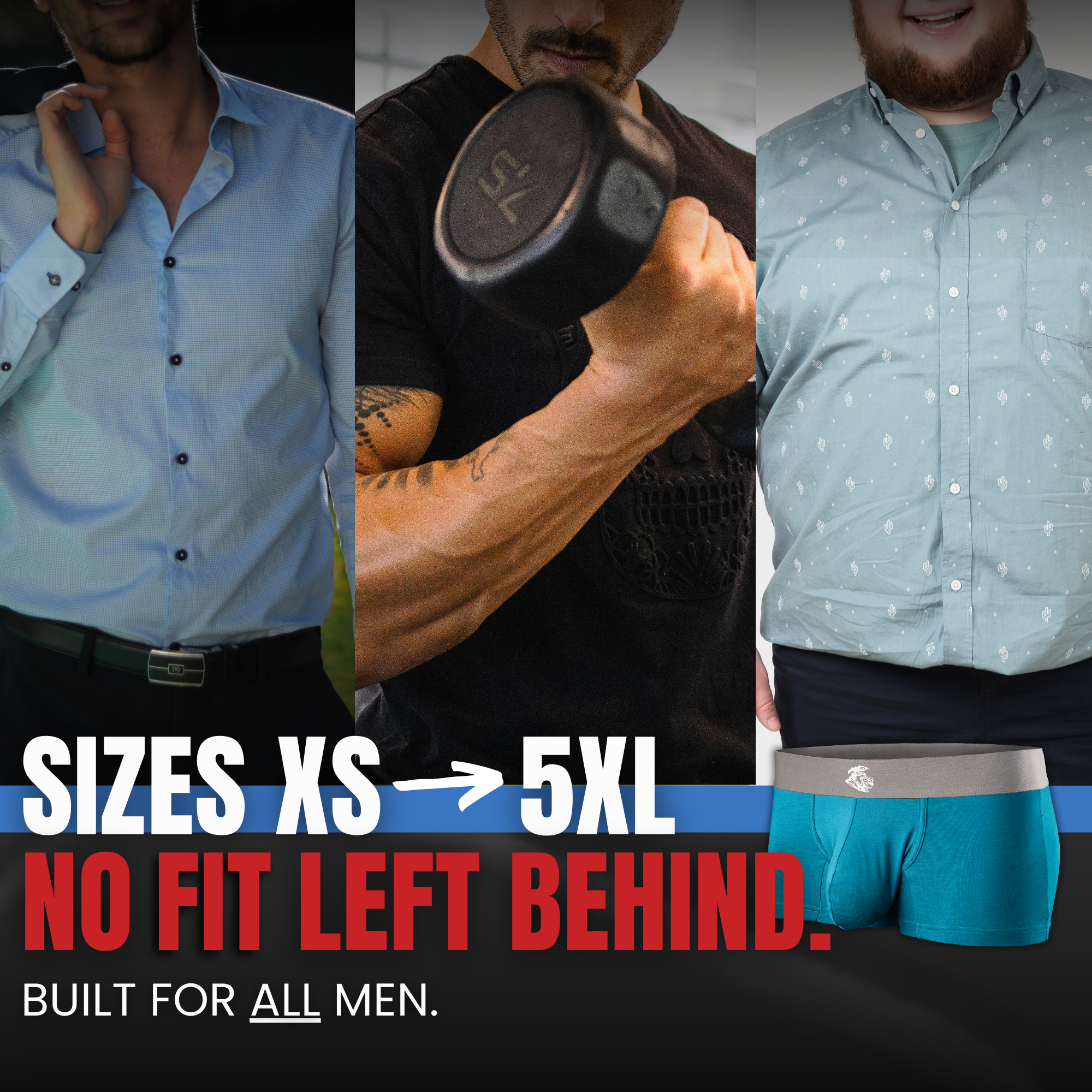 Modal 3in Boxer Briefs No Fly 1pk Black