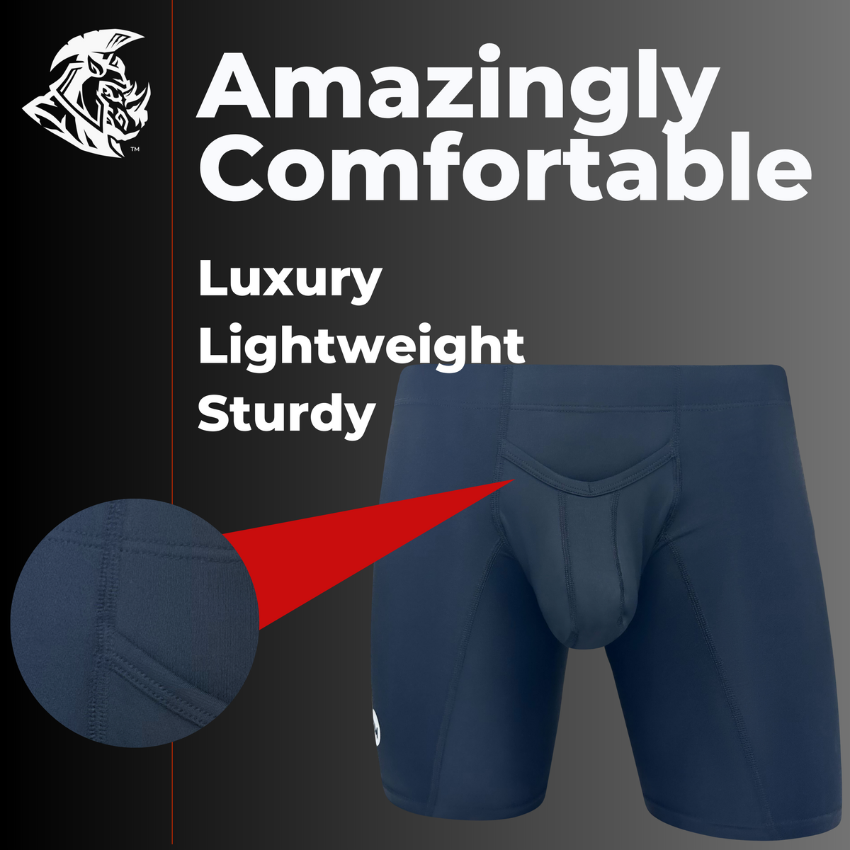 Men 9in Boxer Nylon 9in Boxer Briefs V-FLY 3pk Black – Real Men Apparel Company