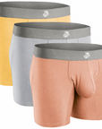 Modal 7in Boxer Briefs No Fly 3pk Lemon Icing/Nimbus Cloud/Peach Dust