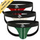3-Pack - Crimson/Green/Bone