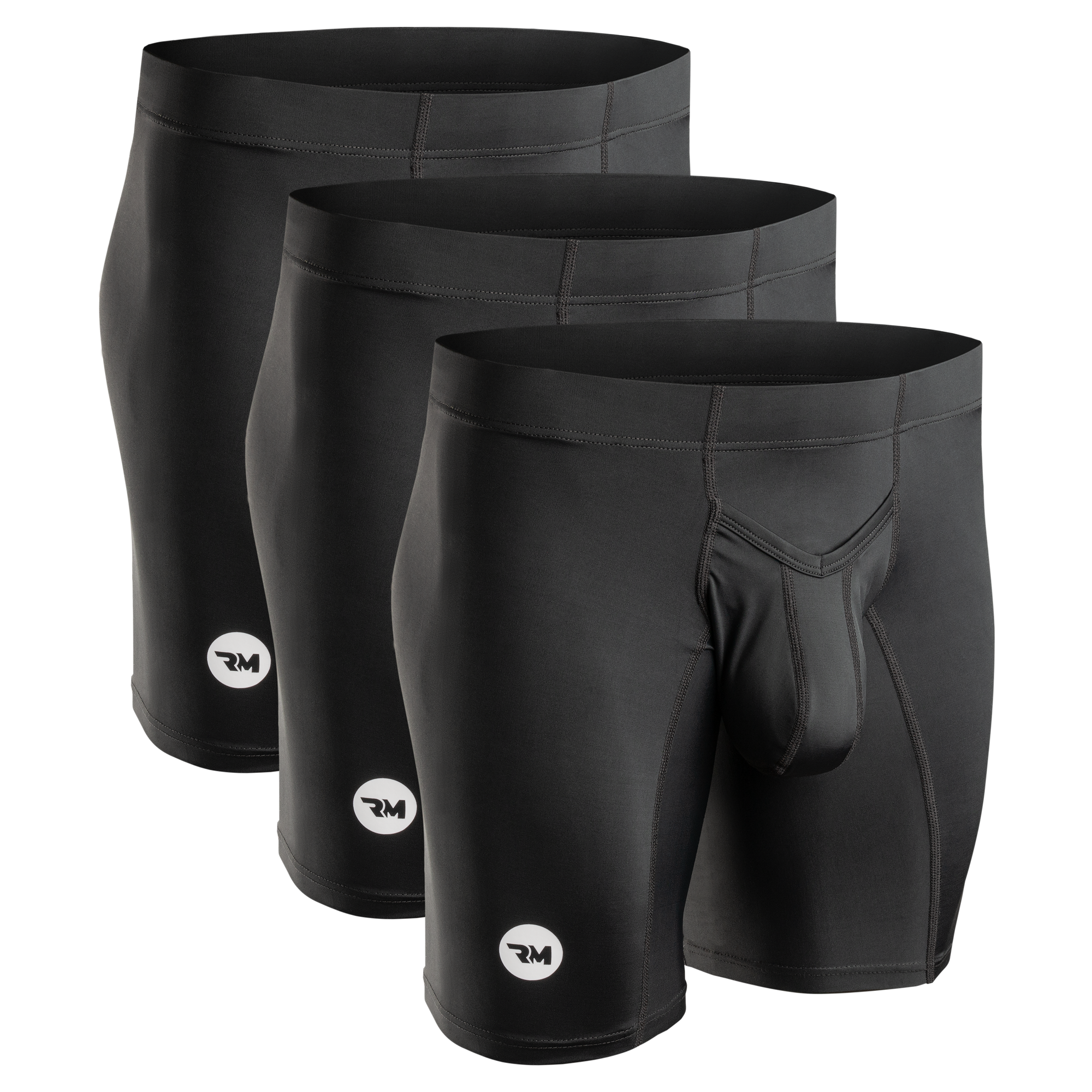 Nylon 9in Boxer Briefs V-FLY 3pk Black