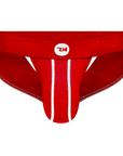 Nylon 0in Mesh Bikini Briefs No Fly 1pk Red