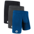 Nylon 6in Boxer Briefs No Fly 3pk Black/Blue/Gray